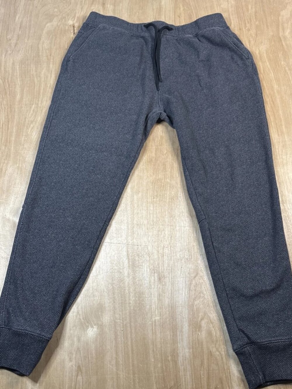Abercrombie & Fitch Soft A&F Fleece Jogger Sweatpants Black/Gray Size Large